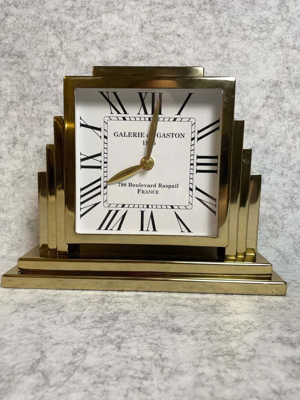 Reproduction Decor de Maison Brings Handcrafted Highrise Horizon Time Table Cloc